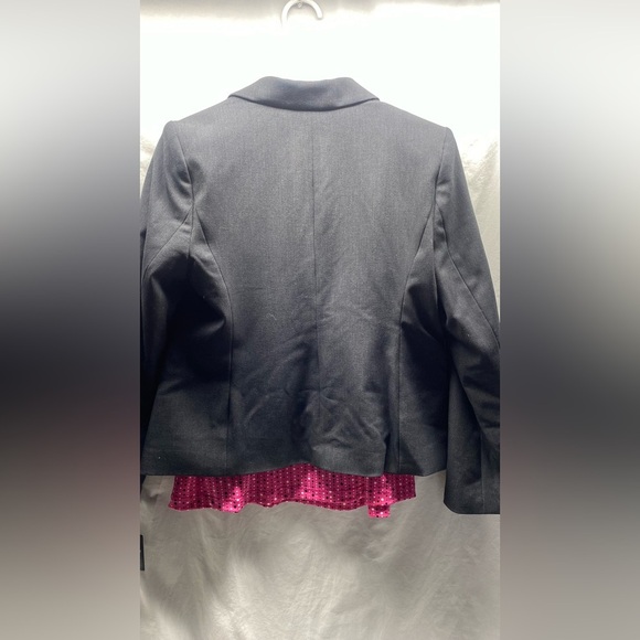 Liz Claiborne blazer and blouse set Fuchsia Black sz M 6 NWT - Picture 3 of 11